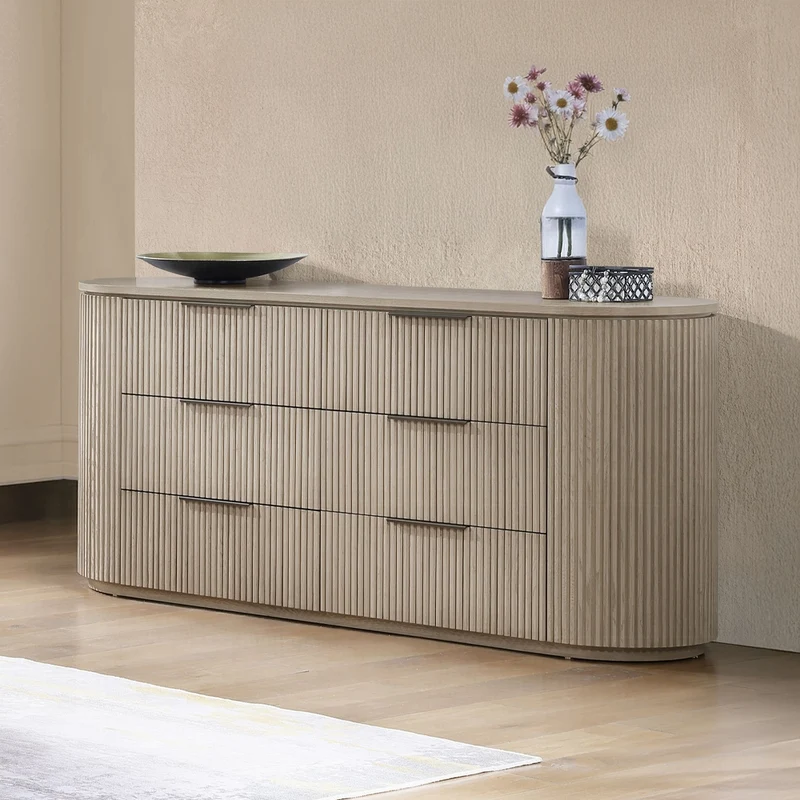 Chianti Luxury Chanel Dresser- Light Oak