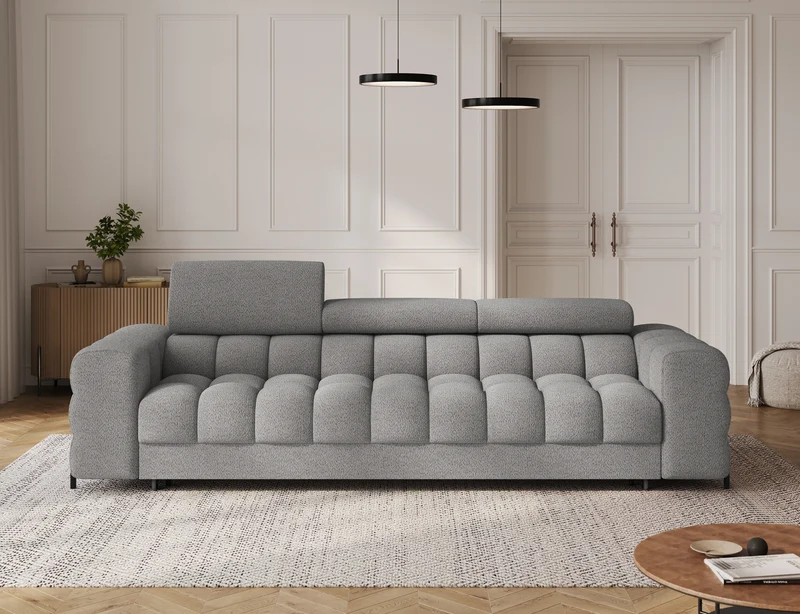 Festello 3 Seater Sleeper Sofa - Grey