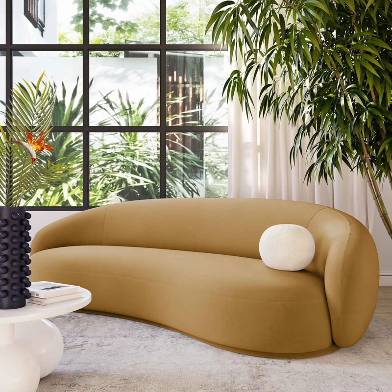 Mia Luxury Performance Grade Velvet Sofa - Multiple Colors Available