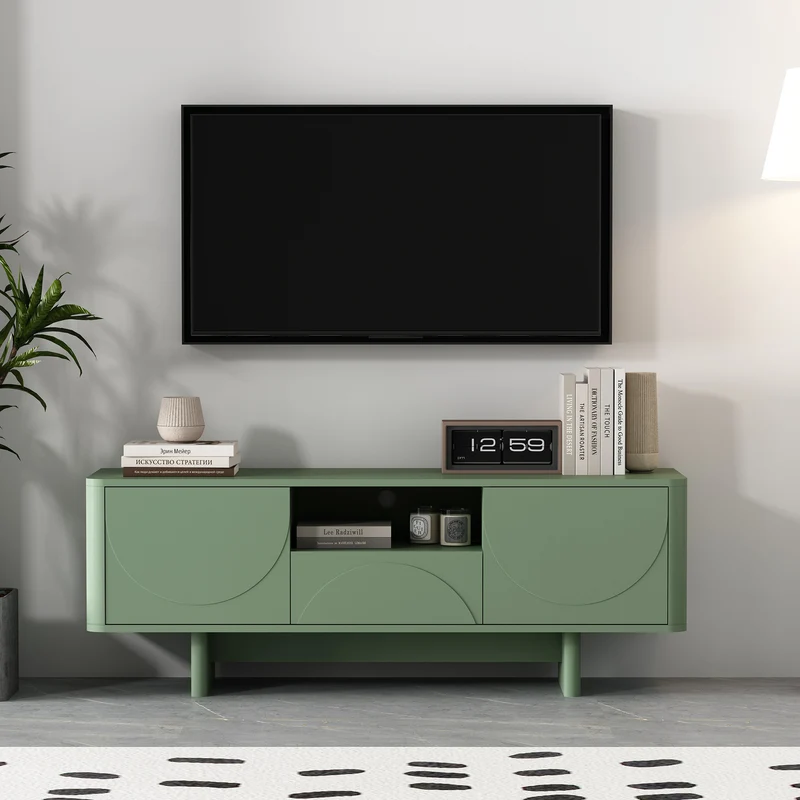 Portico 59" Storage TV Stand - Multiple Color Options