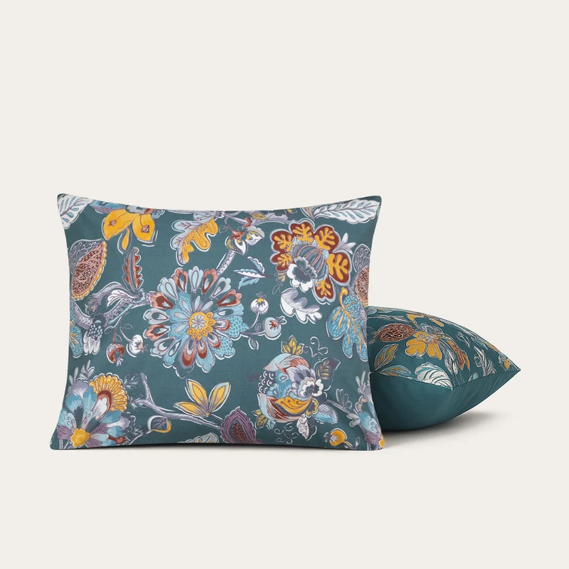 HappyBed Kussensloop | Flower Harmony | Set van 2 | Katoen