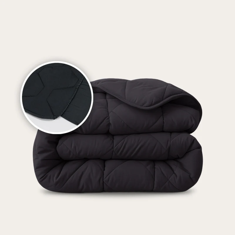 Wasbaar All Season Dekbed | Original | Black | Instopstrook