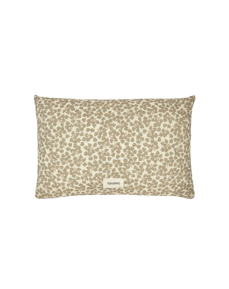 Rectangular cushion in washed double muslin Wabi-Sabi