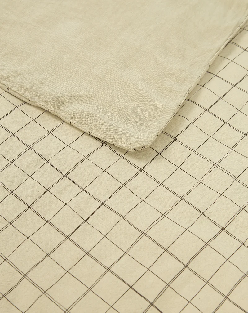 Kid duvet cover in washed French linen and organic cotton L1N0