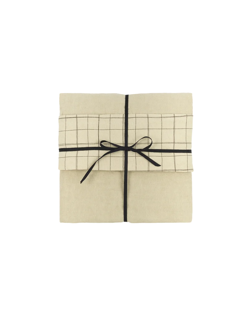 Kid duvet cover in washed French linen and organic cotton L1N0