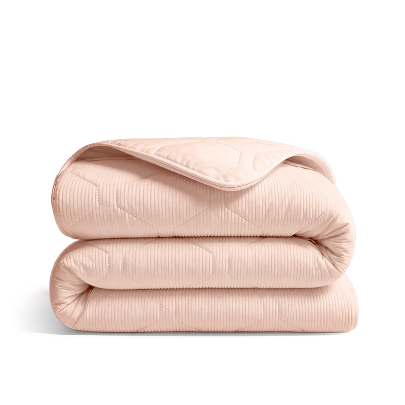 Wasbaar All Season Dekbed | Corduroy | Soft Peach