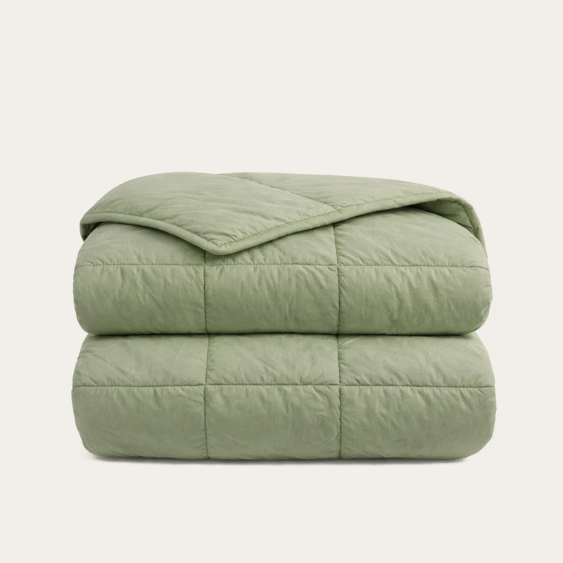 Wasbaar All Season Dekbed | Premium Percal | Sage Green