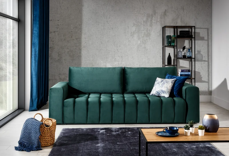 Lazaro Condo Style 3 Seater Storage Sleeper Sofa - Multiple Colors Available