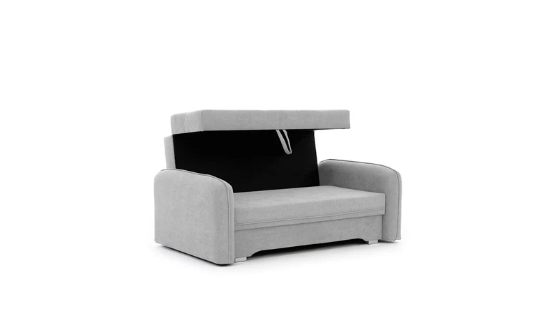 Laine Condo Style 2 Seater Storage Sleeper Sofa - Light Grey
