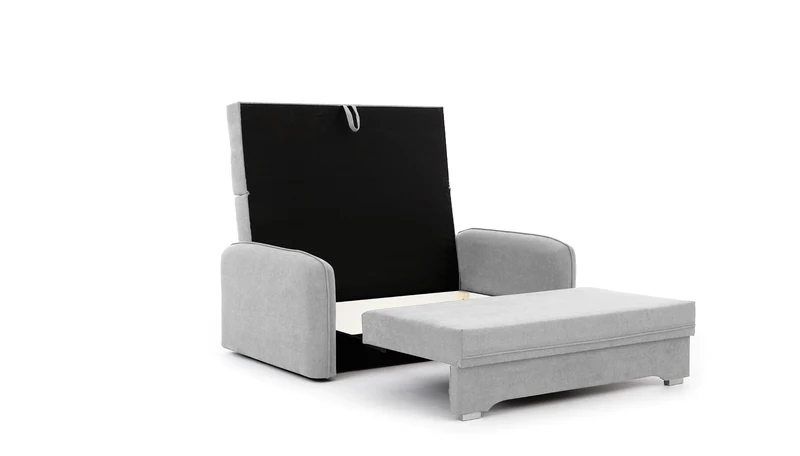 Laine Condo Style 2 Seater Storage Sleeper Sofa - Light Grey