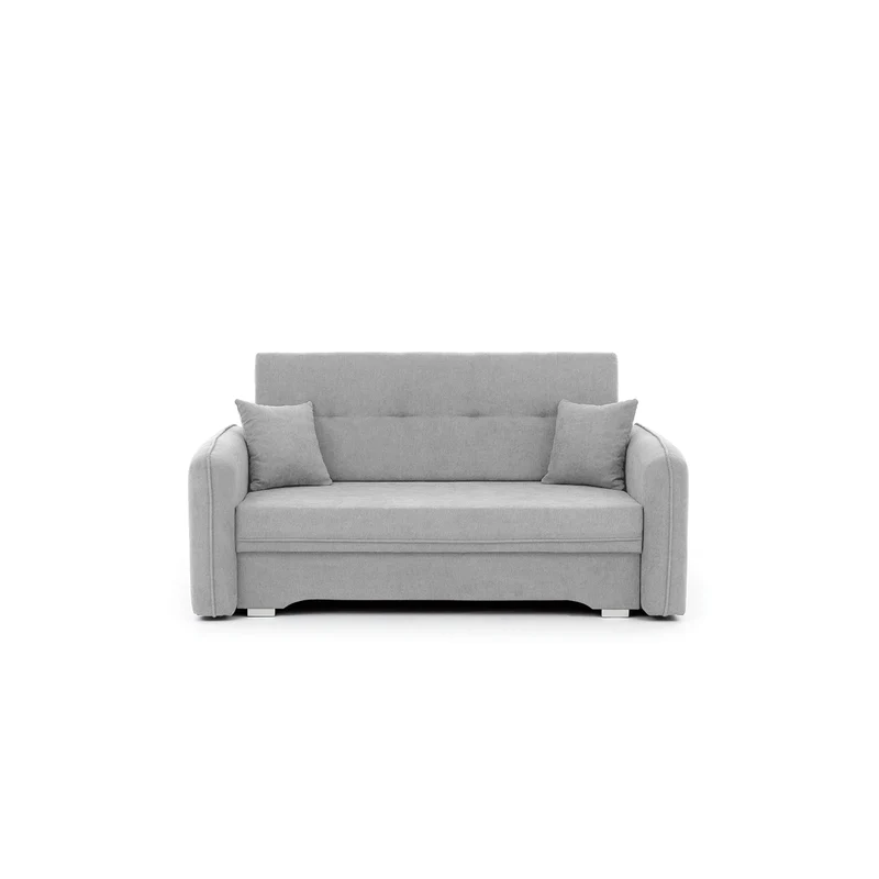 Laine Condo Style 2 Seater Storage Sleeper Sofa - Light Grey