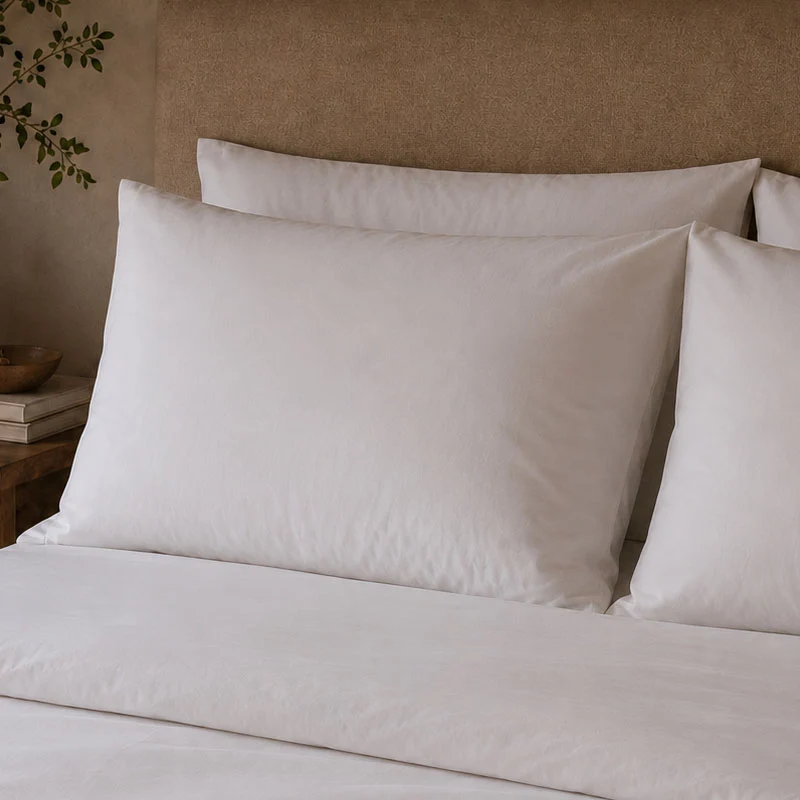 Taie d'oreiller percale de coton bio Canopée