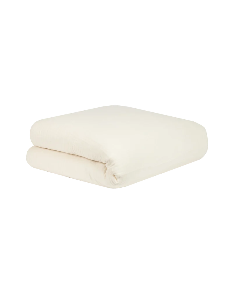 Single duvet cover in washed double muslin Wabi-Sabi