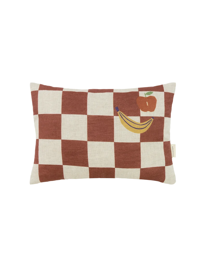 Rectangular cushion in French linen Vibes S