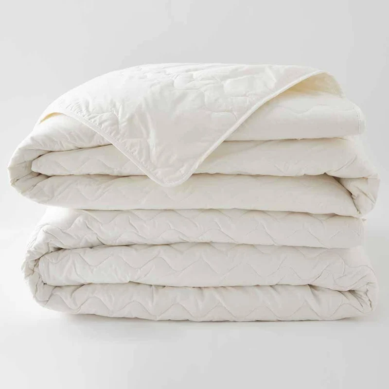 Couette bi-matière coton et laine bio 4 saisons Edelweiss - Duo été + mi-saison