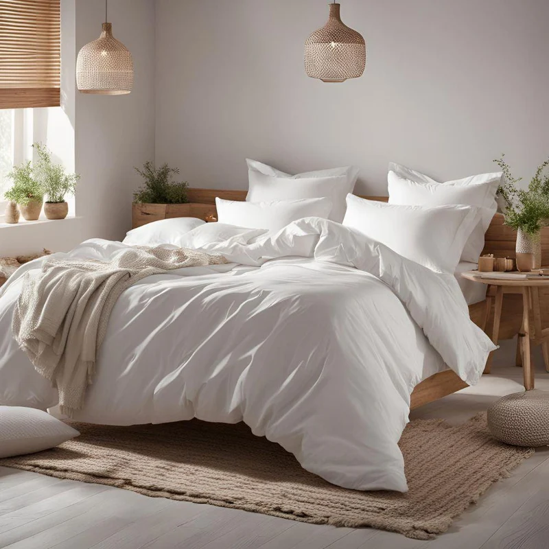 Parure de lit en percale de coton