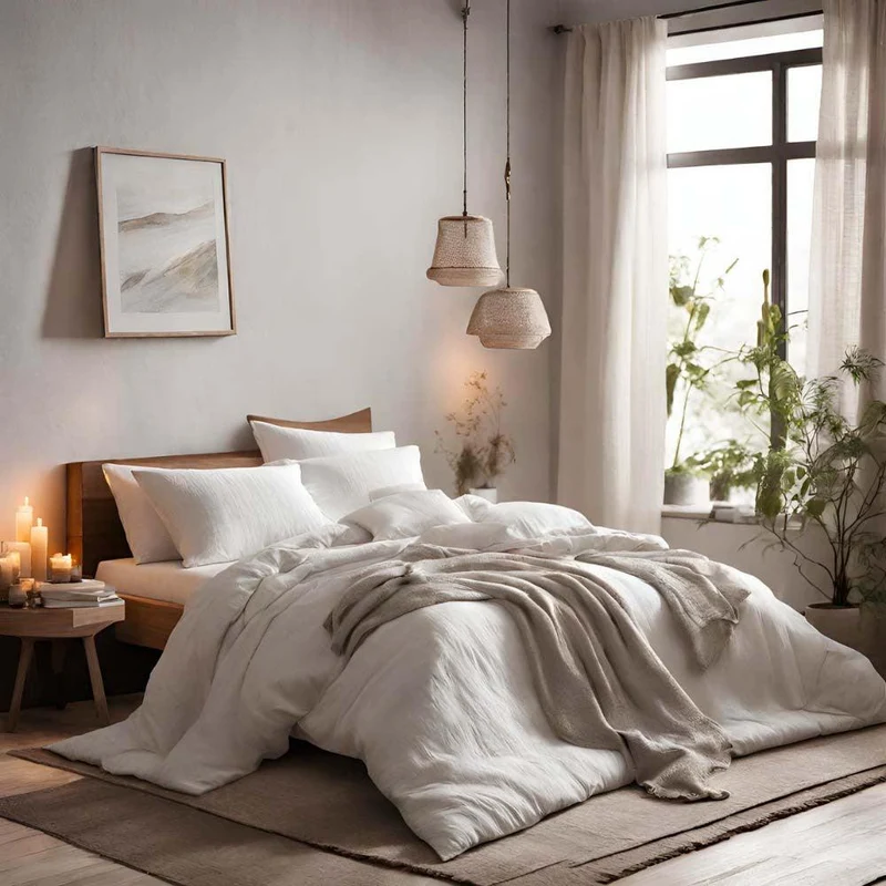 Parure de lit en gaze de coton