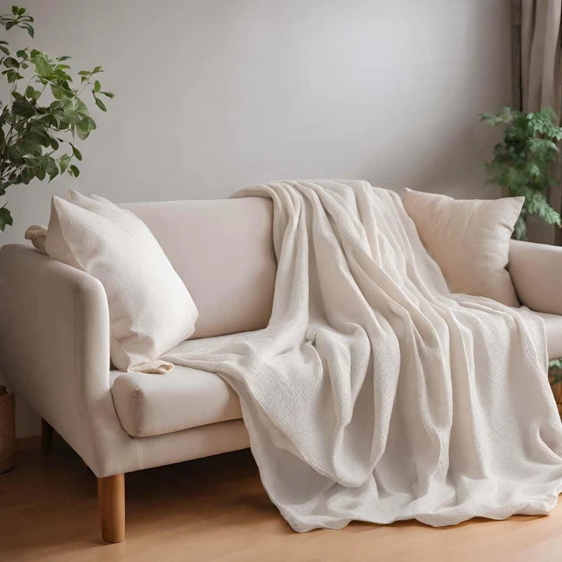 Plaid en gaze de coton