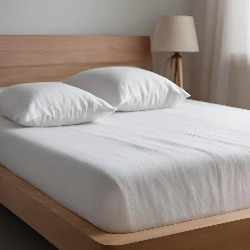 Drap housse en gaze de coton