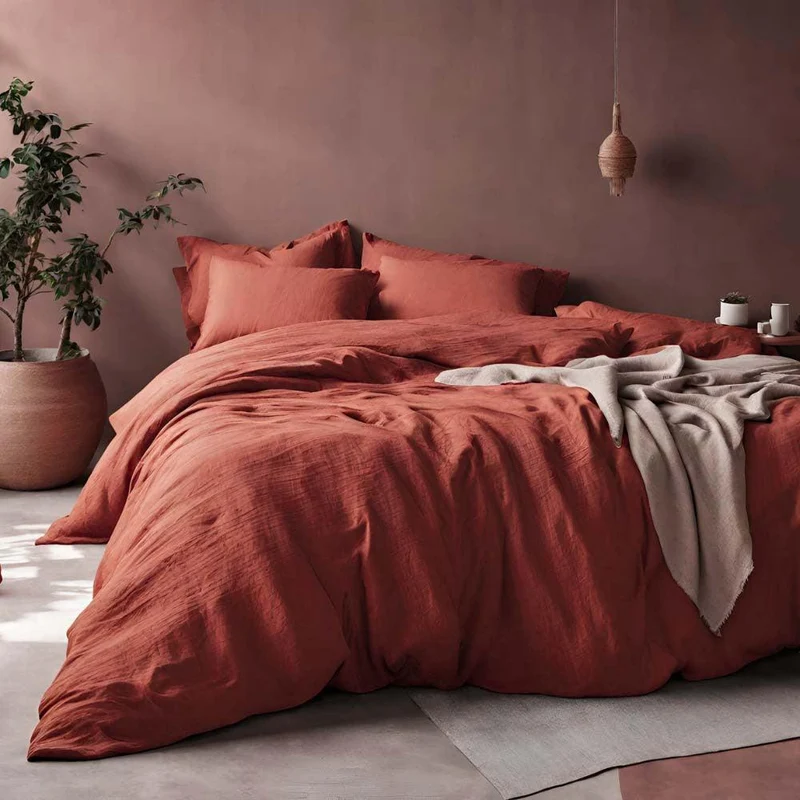 Housse de couette en gaze de coton