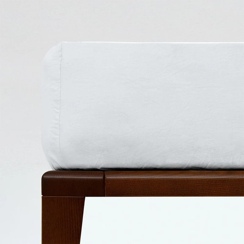 Drap housse coton lavé