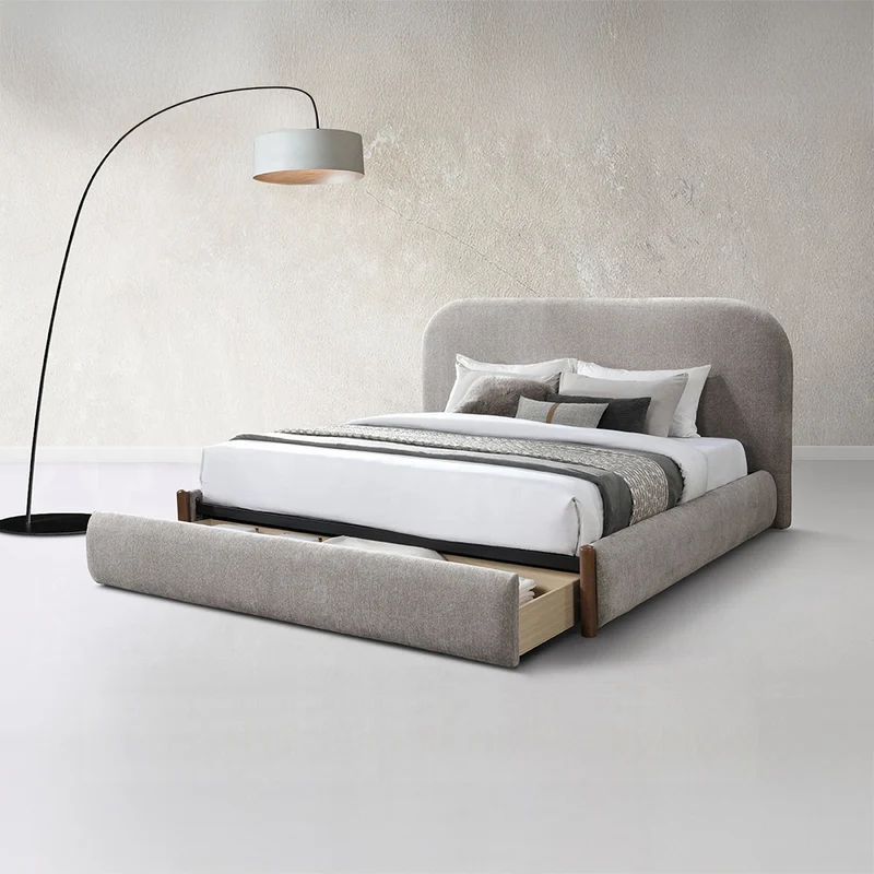 Tozko Platform Storage Bed - Grey