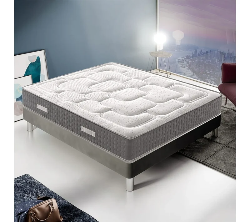 Matelas mousse - Accueil mémoire de forme – Luxury - Haute densité - Epaisseur 20 Cm