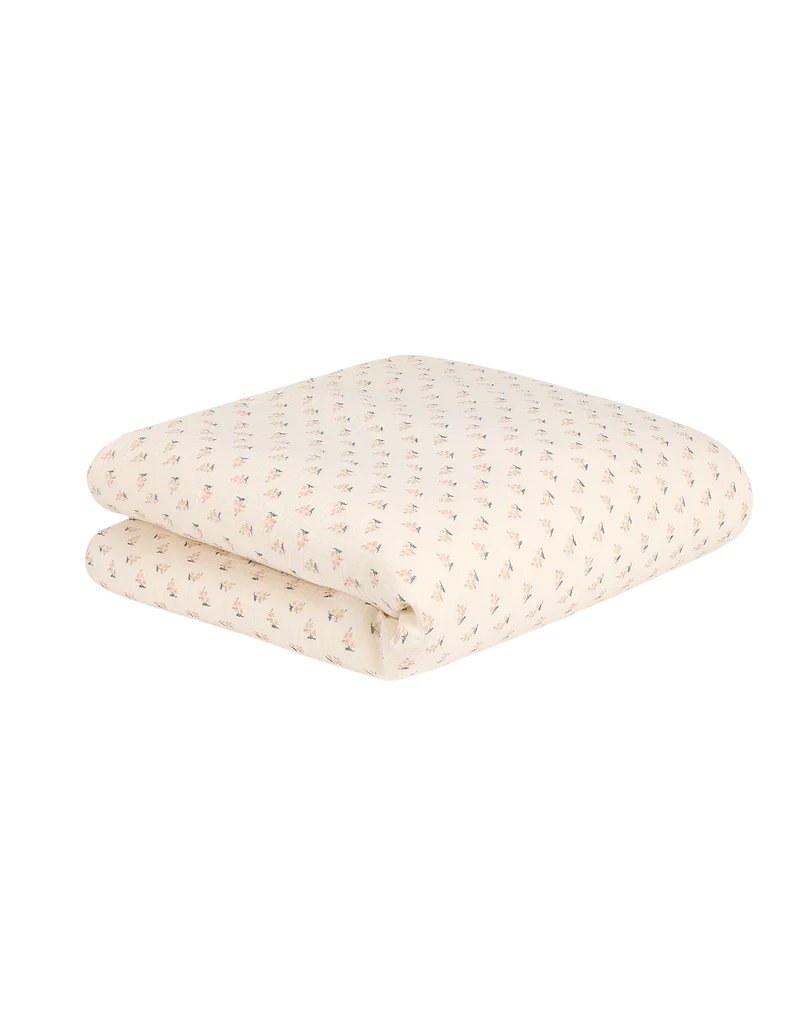 Single duvet cover in washed double muslin Wabi-Sabi