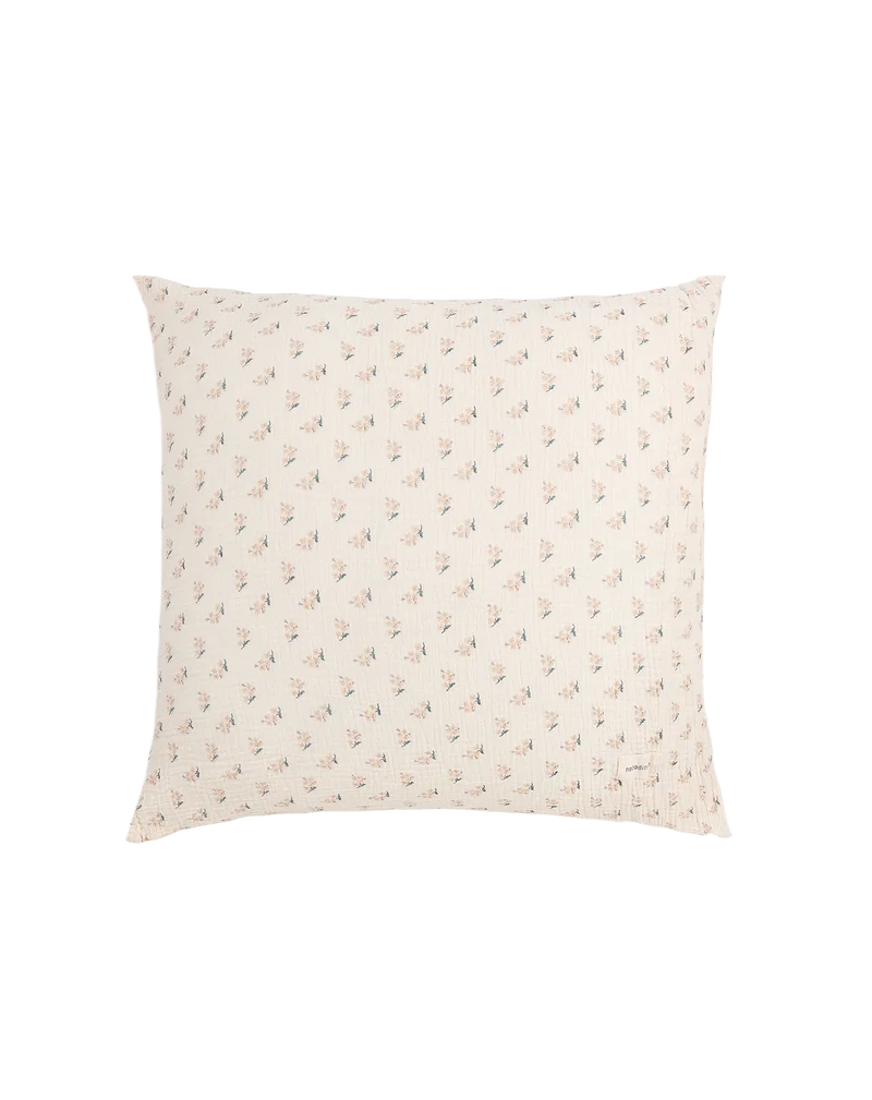 Pillowcase in washed double muslin 60 x 60 cm Wabi-Sabi