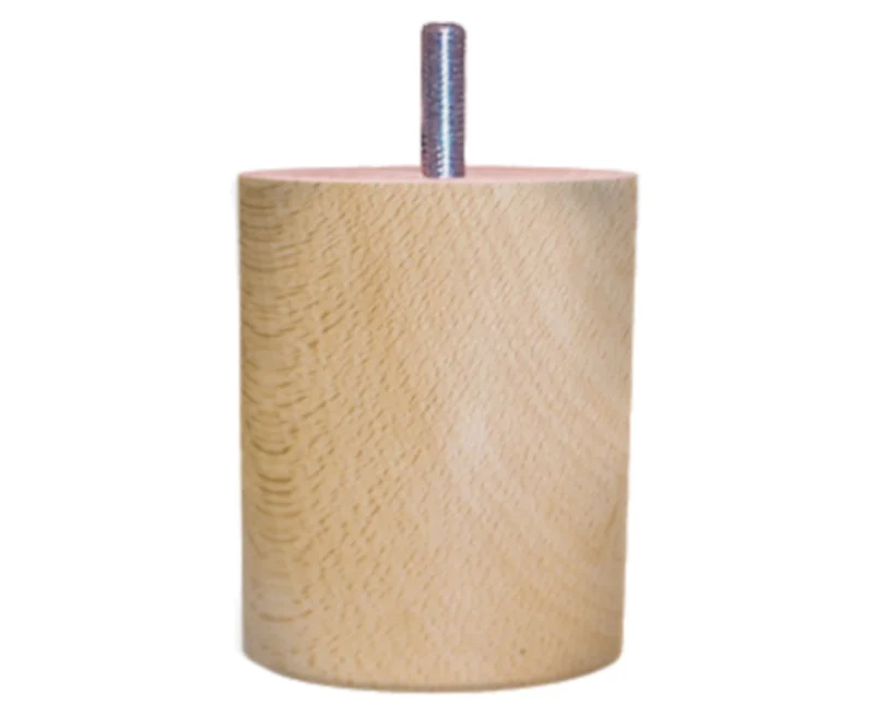 Pied de Lit Cylindre de 9 à 35 cm - Ø 70 mm - Vis 8 mm
