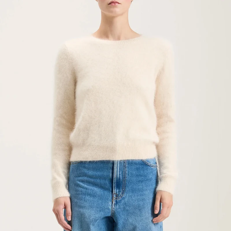 Bellerose - Pull en angora Datti - Parchemin