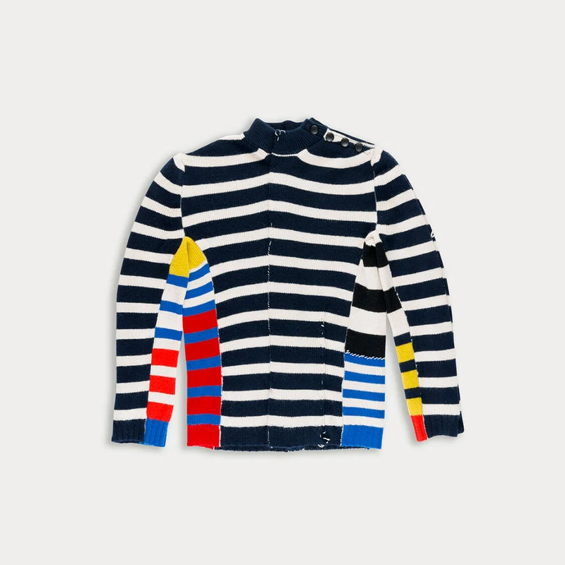 La Fetiche - Pull Mae - Marine et Ecru