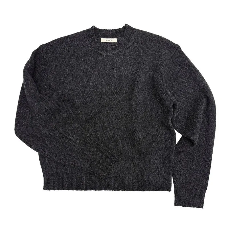 6397 - Pull col rond haut - Anthracite
