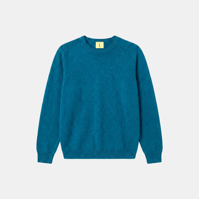 Nitto Knitwear - Pull Armen Col Rond - Bleu Bondi