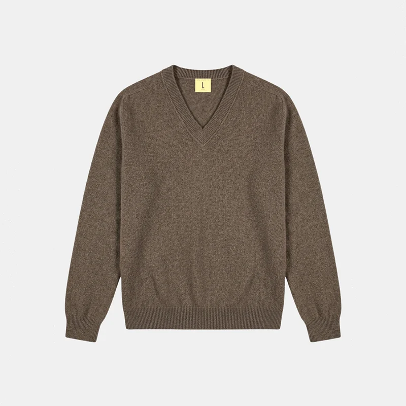 Nitto Knitwear - Pull Armen Col V - Mocha