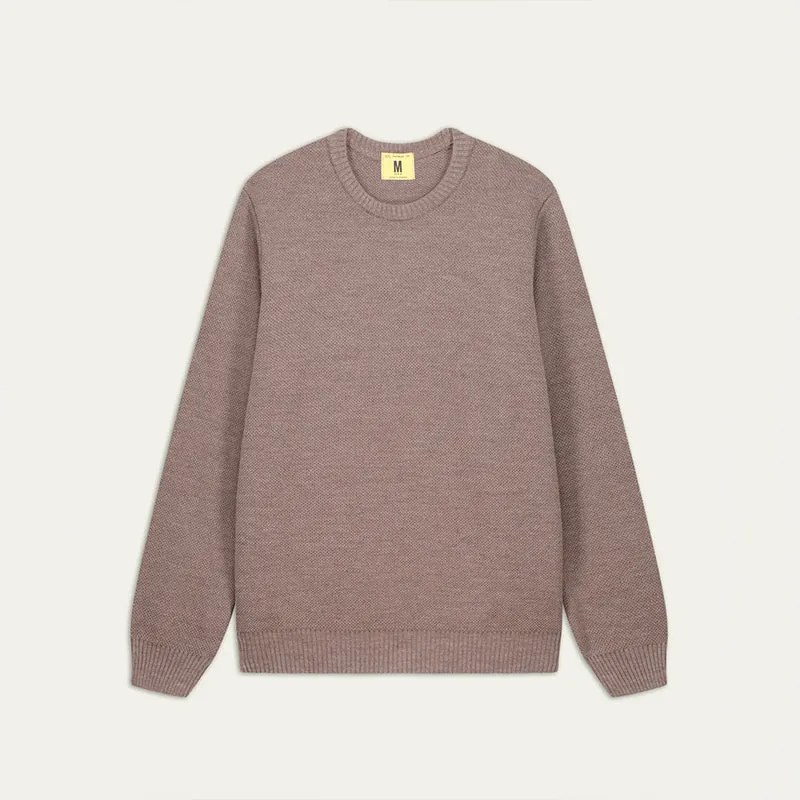 Nitto Knitwear - Pull Youri Col Rond - Taupe