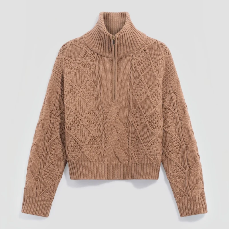 Gerard Darel - Pull Camionneur À Torsades En Laine Roxy - Beige