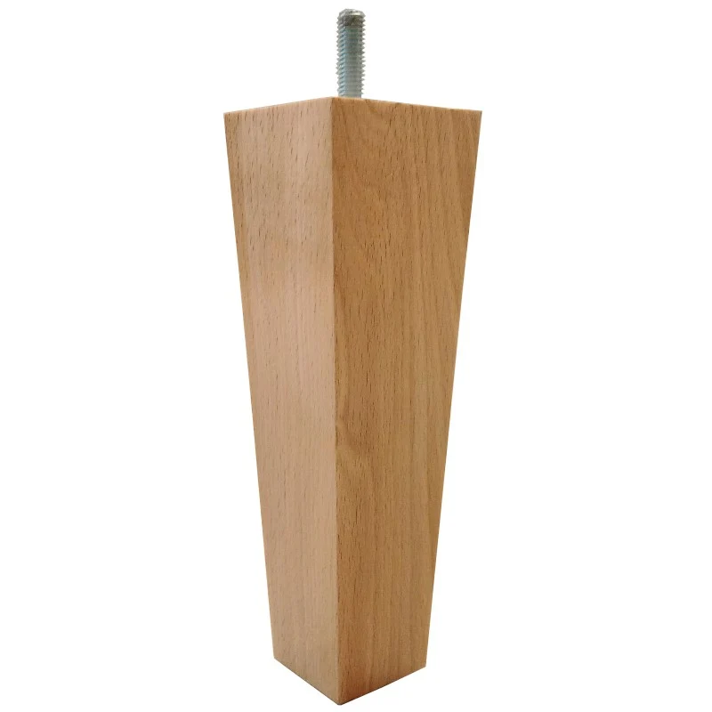 Pied de lit carré conique 15 cm et 20 cm