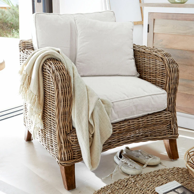 Fauteuil en rotin LOBERON Colroy