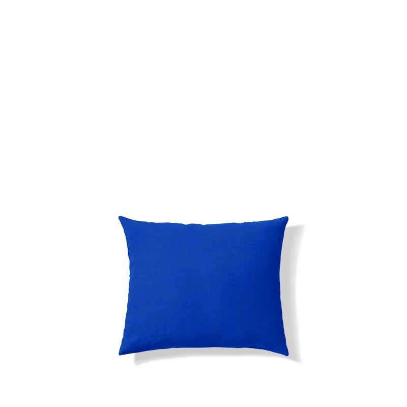Taie d'oreiller en lin lavé - Bleu Cobalt 60