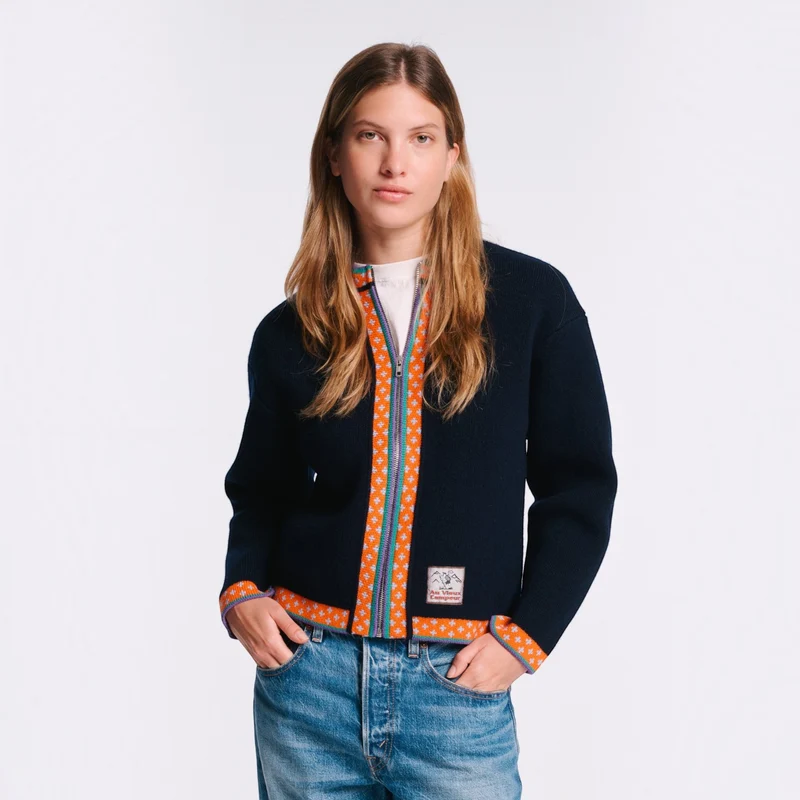 Au Vieux Campeur - Cardigan Nicole - Marine