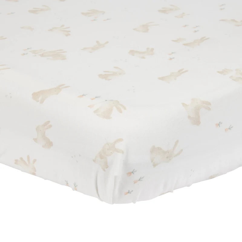 Hoeslaken Junior 70x140/150 cm - Wit - Baby Bunny