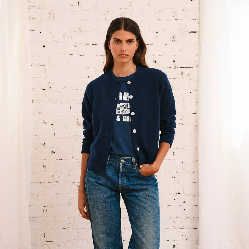 Merci - Cardigan Grace - Marine