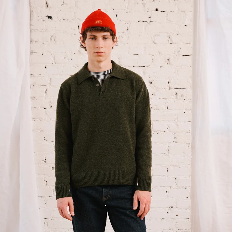 Merci - Pull Gaspard - Kaki