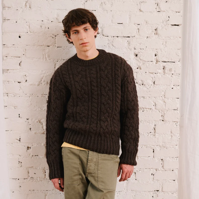 Merci - Pull Marius - Marron Chiné