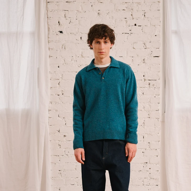 Merci - Pull Gaspard - Bleu