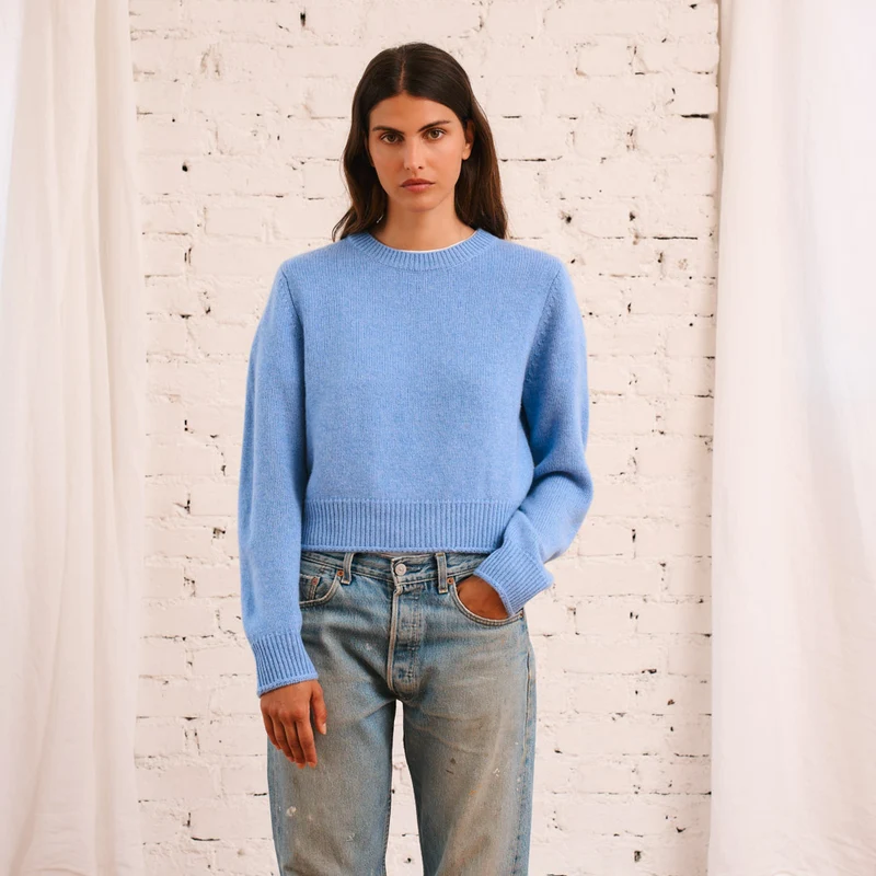 Merci - Pull Charlotte - Bleu Denim