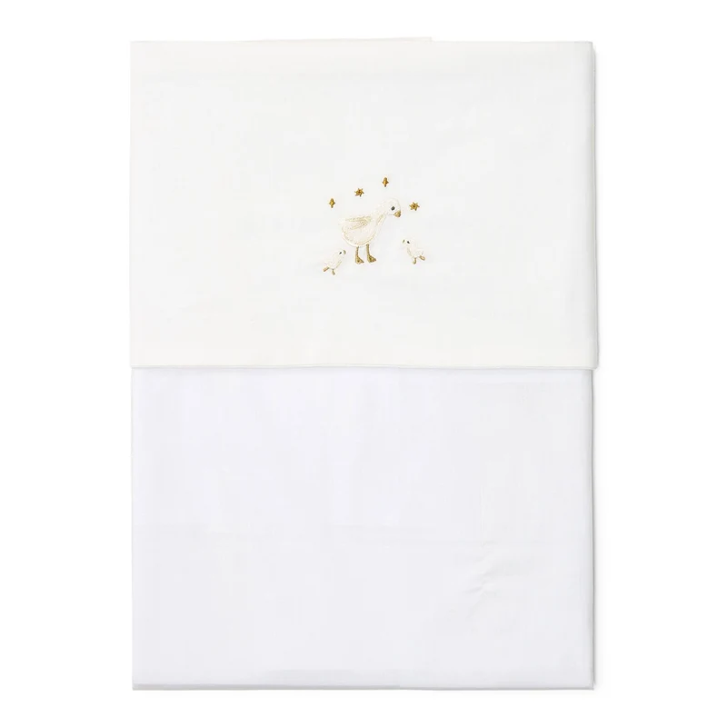 Wieglaken - Wit - Newborn Naturals - Little Goose