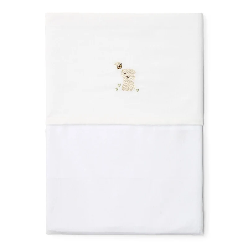 Wieglaken - Wit - Newborn Naturals - Baby Bunny