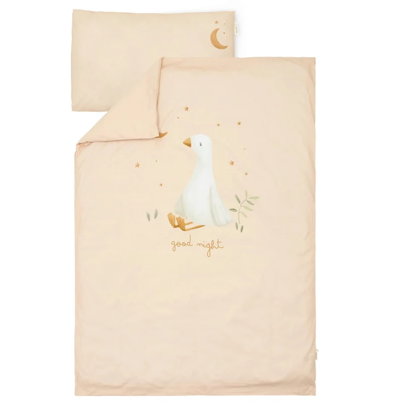 Ledikant dekbedovertrek - Beige - Newborn Naturals - Little Goose